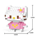 Hello Kitty Building Block Anime Figure Puzzle Ornament Gift  ourlum.com Hello Kitly 146PCS NO BOX 