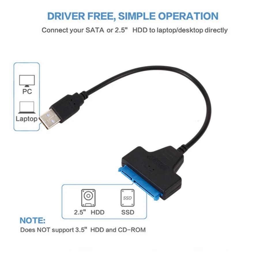 SATA to USB Cable Adapter: Fast Data Transfer & Wide Compatibility  ourlum.com   