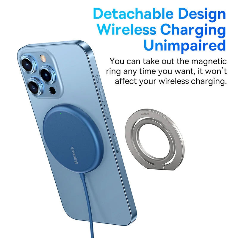 Baseus 360 Magnetic Phone Ring Holder Kickstand for iPhone