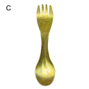 Ultralight Titanium Spork - 2 in 1 Spoon and Fork Travel