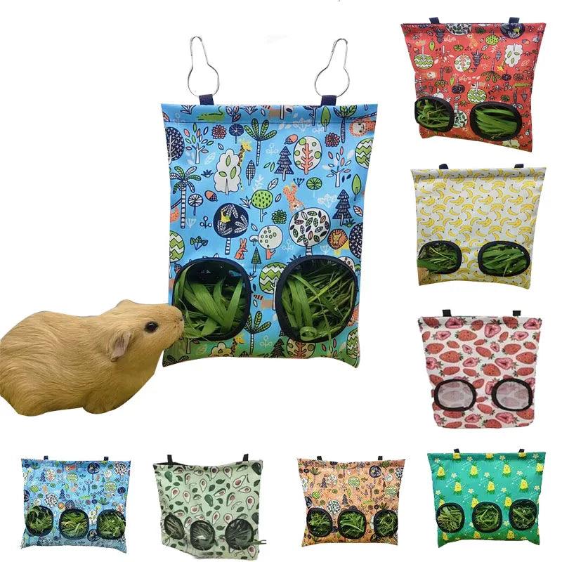 Hanging Hay Bag for Small Animals: Durable Feeder Cage Accessories  ourlum.com   