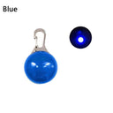 LED Pet Collar Pendant: Rechargeable Luminous Flash Light Leash Necklace  ourlum.com Blue USB Charging 