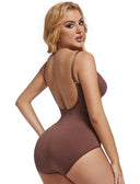 Seamless Backless Bodysuit Shapewear for Women with Open Crotch & Tummy Control