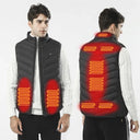 New 17 Heated Vest Jacket Fashion for Men Women Winter