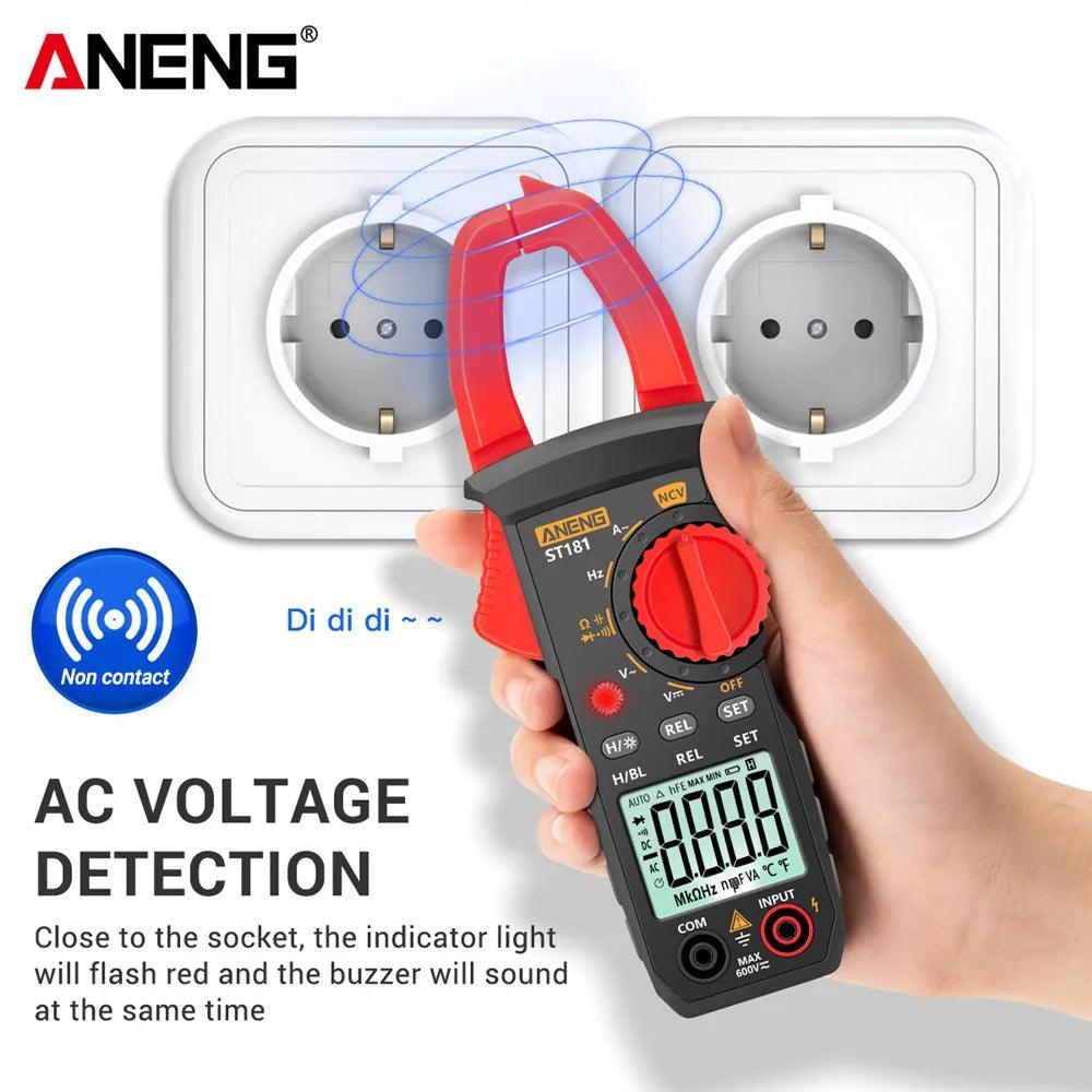 ANENG ST181 Digital Clamp Meter Multimeter Voltage Tester Amp Ohm Test  ourlum.com   