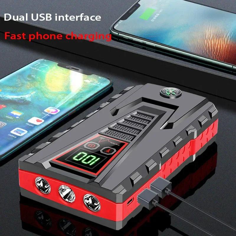 1200A Portable Car Jump Starter Power Bank Car Booster Charger 12V Starting Device Petrol Diesel Car Emergency Booster