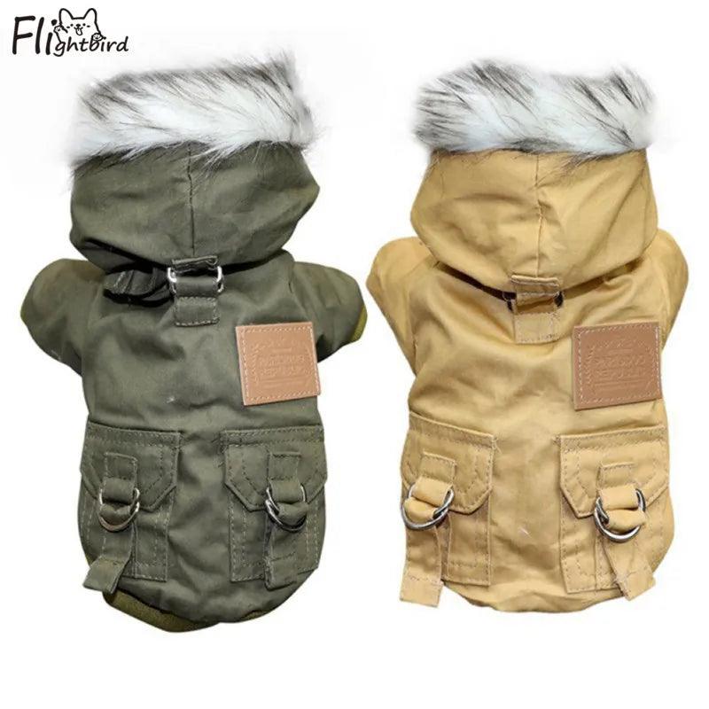 Dog Winter Coat Jacket for Small Medium Dogs - Warm Hoodie Chihuahua Yorkies Clothing  ourlum.com   