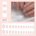 Chic Holiday Pink French Press-On Nails Set 24 Designs