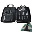 Portable 8-Piece Stainless Steel Camping Cookware Set Essential