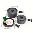 Lightweight Aluminum Camping Cookware Set for Hiking BBQ