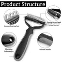 Pet Grooming Comb: Shedding Trimming Deshedding Brush Tool