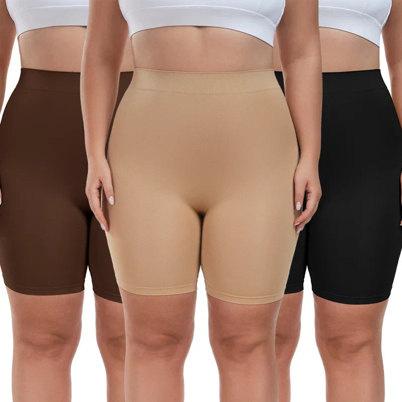 Seamless Anti-Chafing Shapewear Shorts for Women - Tummy Control & Breathable Comfort