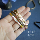 Add Several Miyuki Miyuki Tila Imitating Stone Colorful Bracelet