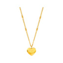 Trendy Simple Gold Color Heart Pendant Chokers Necklace