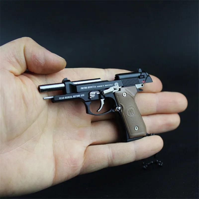 Beretta 92F Metal Keychain Toy Gun Miniature Pistol Collection Gift  ourlum.com   