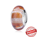 Colorful Heart Murano Glass Charm - Sterling Silver Pandora Jewelry Piece  ourlum.com LLZ033  