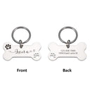 Personalized Stainless Steel Pet Tags: Customizable, High-Quality, Anti-lost, Unique Design  ourlum.com silver-1 40X21MM 