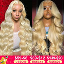 Blonde 613 HD Lace Frontal Body Wave Wig for Women