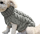 Winter Warm Pet Sweaters for Small Medium Dogs Cats Soft Wool Turtleneck Vest