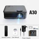 AUN Portable Projector Mini A30 Upgrade 4K Home Theater System