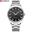 CURREN Men's Elegant Stainless Steel Business Watch Luxury Timepiece