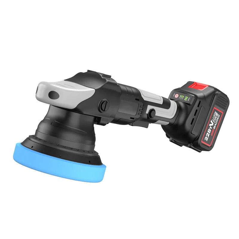 900W Cordless Car Polisher Machine Brushless 5 Inche Rechargeable Eccentric Polisher Wireless Car Polishing Waxing Machine Kit  ourlum.com   