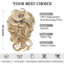 Messy Curly Chignon Bun Wig Stylish Hairpiece for Women