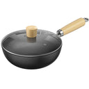 Eco-Friendly Non-Stick Cast Iron Wok Pan for Cookers