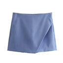 Vintage Asymmetrical Skort Stylish All-Season Upgrade