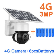 Solar Powered Outdoor Wireless Security Camera: Weatherproof with Enhanced Night Vision