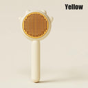 Pet Grooming Brush: Skin-friendly Massage Needles, Upgraded Cat Care  ourlum.com Yellow  