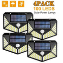 Solar-Powered LED Outdoor Wall Lights for Security Ambiance