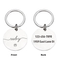 Customized Pet ID Tags for Dogs and Cats: Reflective, Engraved, Personalized  ourlum.com Silver 20X20mm 