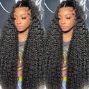 250% Volume Deep Wave Brazilian Curly Lace Front Wig