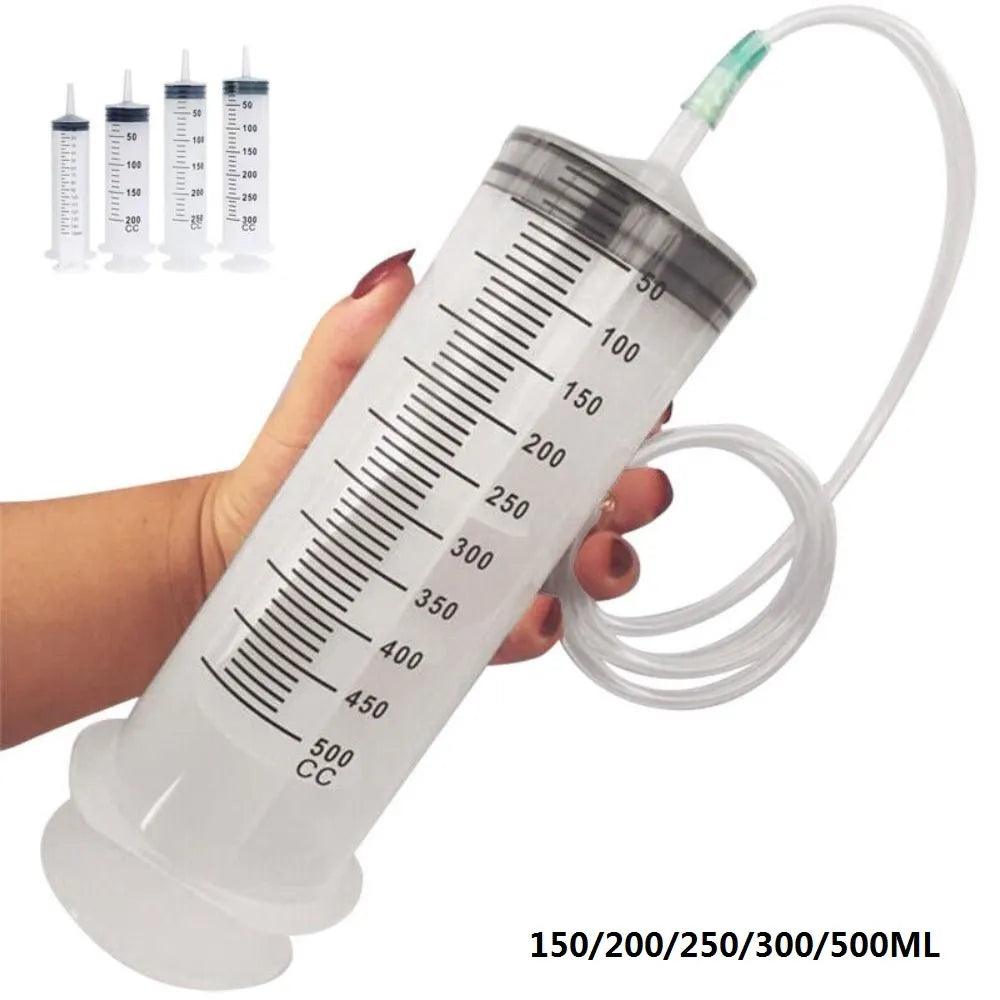 Large Capacity Pet Feeding Syringe with 1.3m Hose: Hydroponics Nutrition Pump  ourlum.com   