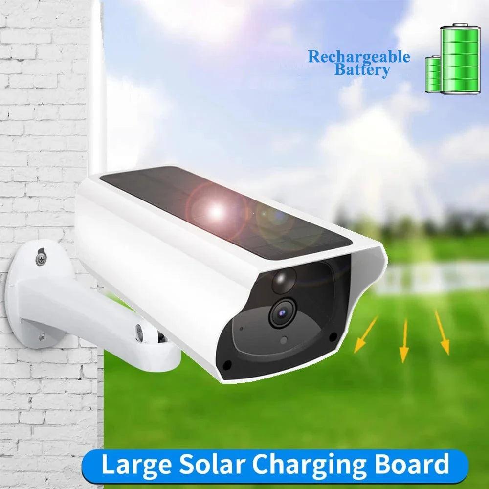 Smart Solar WiFi Camera: Outdoor Security Coverage with Motion Detection  ourlum.com   