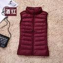 2023 New Women Sleeveless Slim Ultra Light Down Jacket