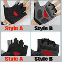 Hot Cycling Antislip Antisweat Half Finger Gloves Unisex