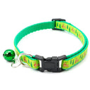 Nylon Pet Collar with Bell and Christmas Neck Strap  ourlum.com Light green Adjustable 19-32cm 