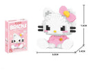 Hello Kitty Kuromi Building Block Set: Enchanting Sanrio Decor & Puzzle Fun  ourlum.com With Box-Hello kitty  