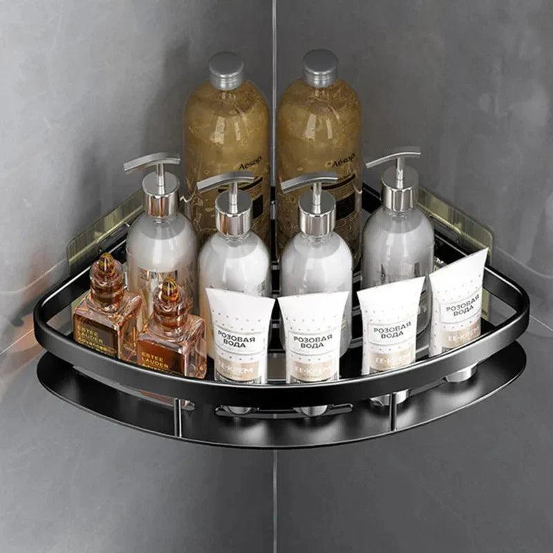 Aluminum Bathroom Shelf Organizer: Effortless Space-Saving Solution  ourlum.com   