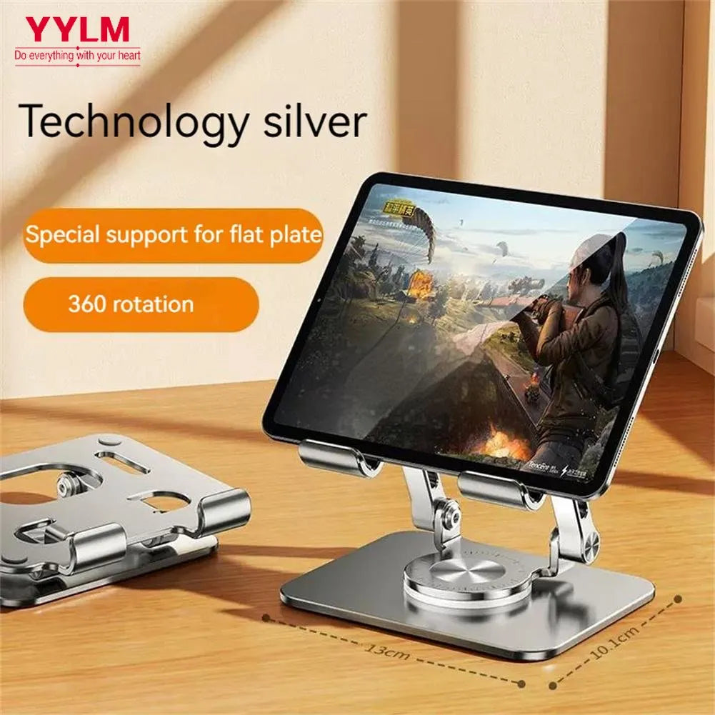 Laptop Tablet Stand: Hands-Free 360° Rotation Aluminum Bracket for Mobile Phones  ourlum.com   