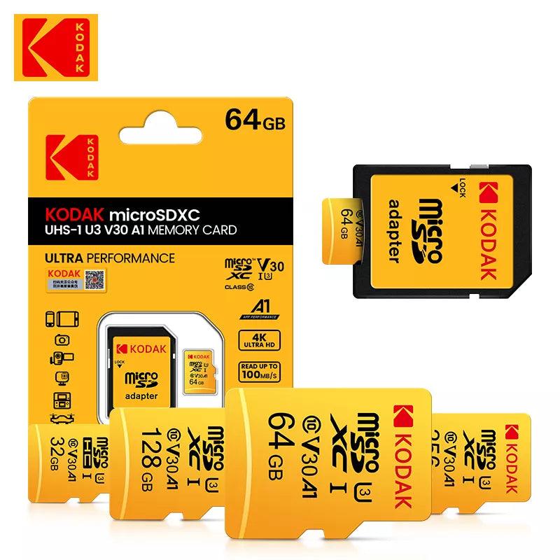 Kodak U3 Micro SD Card: High-Speed 256GB Flash Memory Kit  ourlum.com   