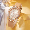 Luxury Women's Quartz Watch Set Elegant Analog Timepiece