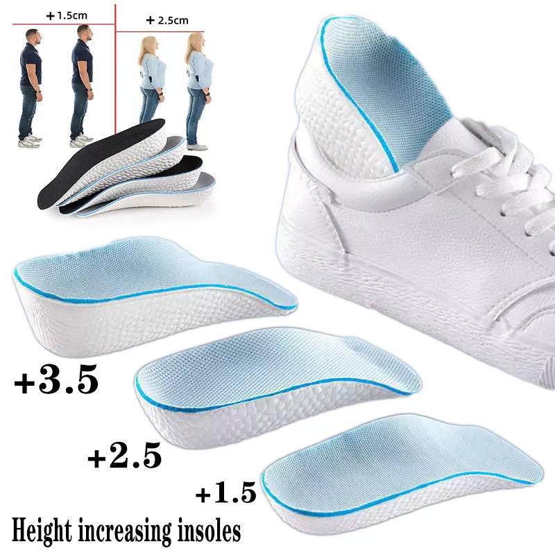 Elevate Height Boost Insoles for Men and Women - Orthopedic Arch Support with Memory Foam - Comfortable Shoe Inserts  ourlum.com   