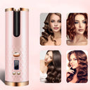 Cordless Curling Iron USB Rechargeable Portable Hair Curler