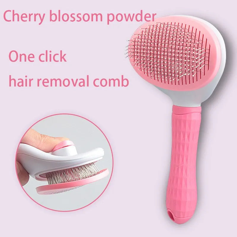 Pet Grooming Brush: Slicker Brush, Prevents Skin Disease, Massaging Particles  ourlum.com Pink  