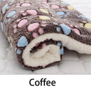 Pet Cozy Fleece Blanket Mat Soft Washable Warm Bear Pad