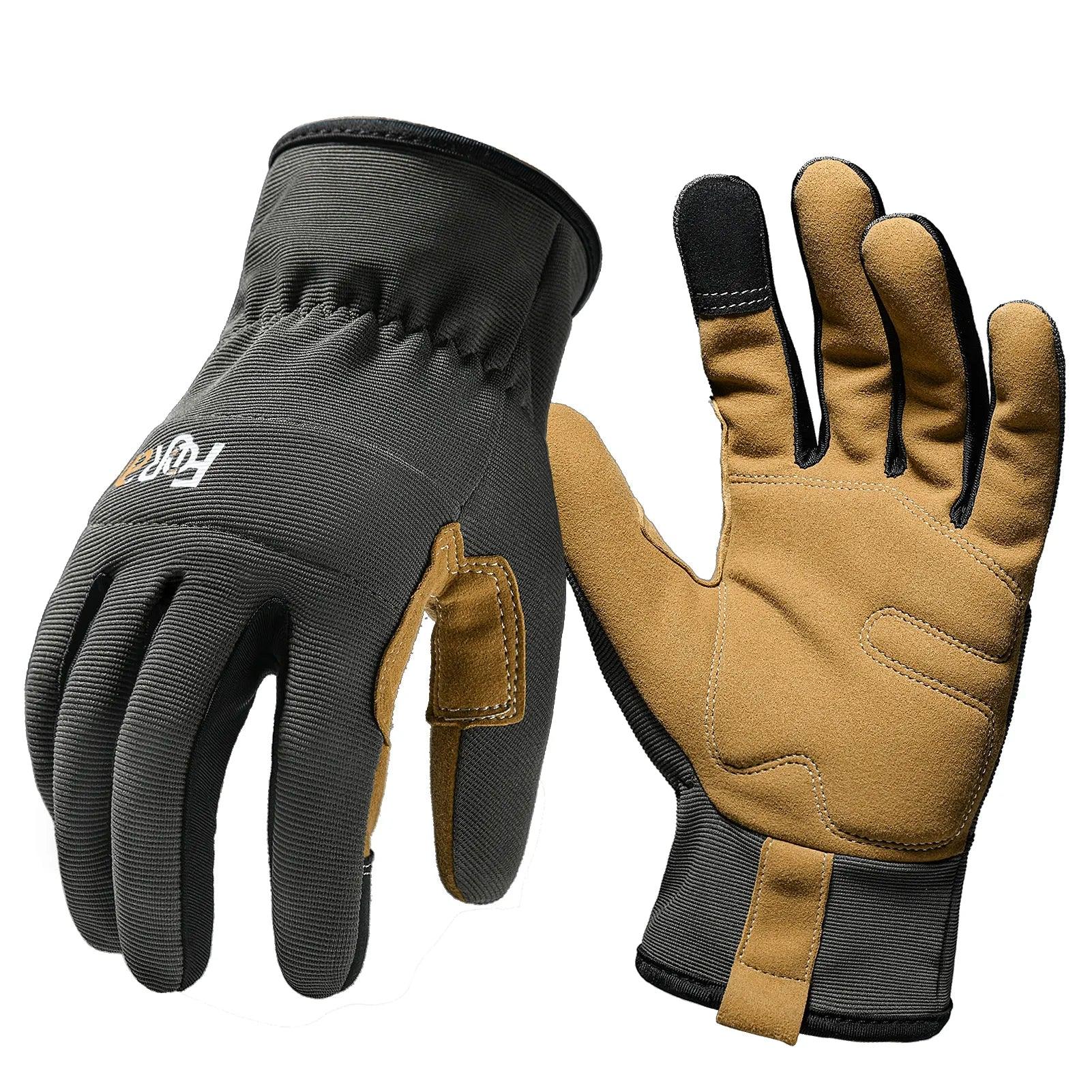 Touch Screen Compatible Work Gloves: Unisex, High Performance & Durable  ourlum.com Olive Green S 