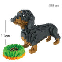 Dog Model Building Block Set: Creative, Fun, Educational Pet Toy for All Ages  ourlum.com Dachshund in bag  